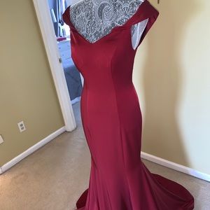 Burgundy Gown